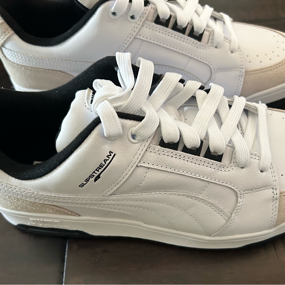 NEW Men’s PUMA Slipstream Lo Retro Running Shoe - Size 12 White - Vaporous Grey